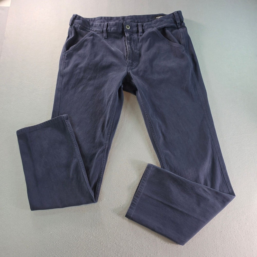 Bonobos Mens Slim Fit Corduroy Pants Navy Blue 5 Pocket Trousers 34x32